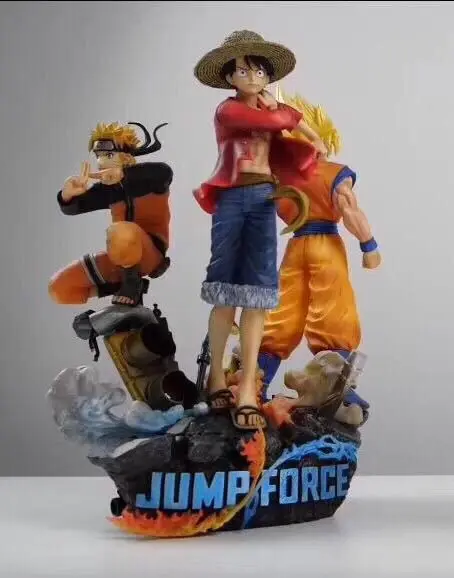 

Jump Disorderly Bucket Sun Wukong Naruto Luffy Big Three Garage Kit Statue Decoration Model