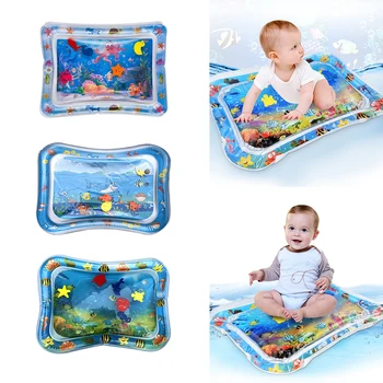 

Summer Baby Inflatable Patted Pad Infant Water for Baby Activity Ice Mat Cushion Toy Ice splash-pad fun Thickness folds kid