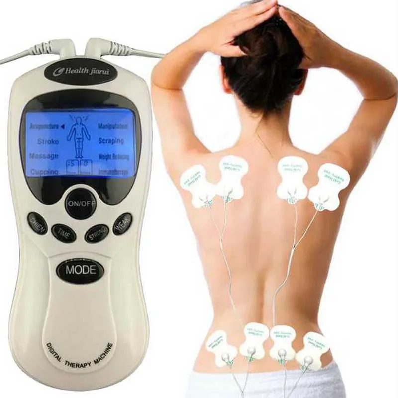 

Electric body TENS muscle Neck massager back foot knee meridian therapy massage machine electronic Slimming Relax pad stimulator