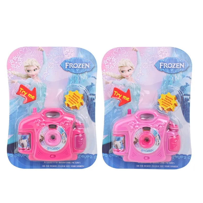 Obtenga esto Juguetes de proyección en 3D para niños, cámara de Frozen 2, figuras de Anime de dibujos animados, 8 patrones, cámaras de juguete, regalo de Navidad para niñas de Disney exoJlYYrK