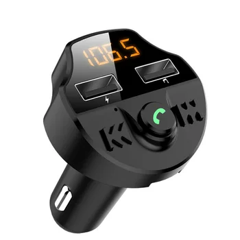 

Bluetooth 5.0 FM Transmitter Handsfree Wireless Car MP3 Modulator Player Adapter TF Card Dual USB Smart Chip Car Charger