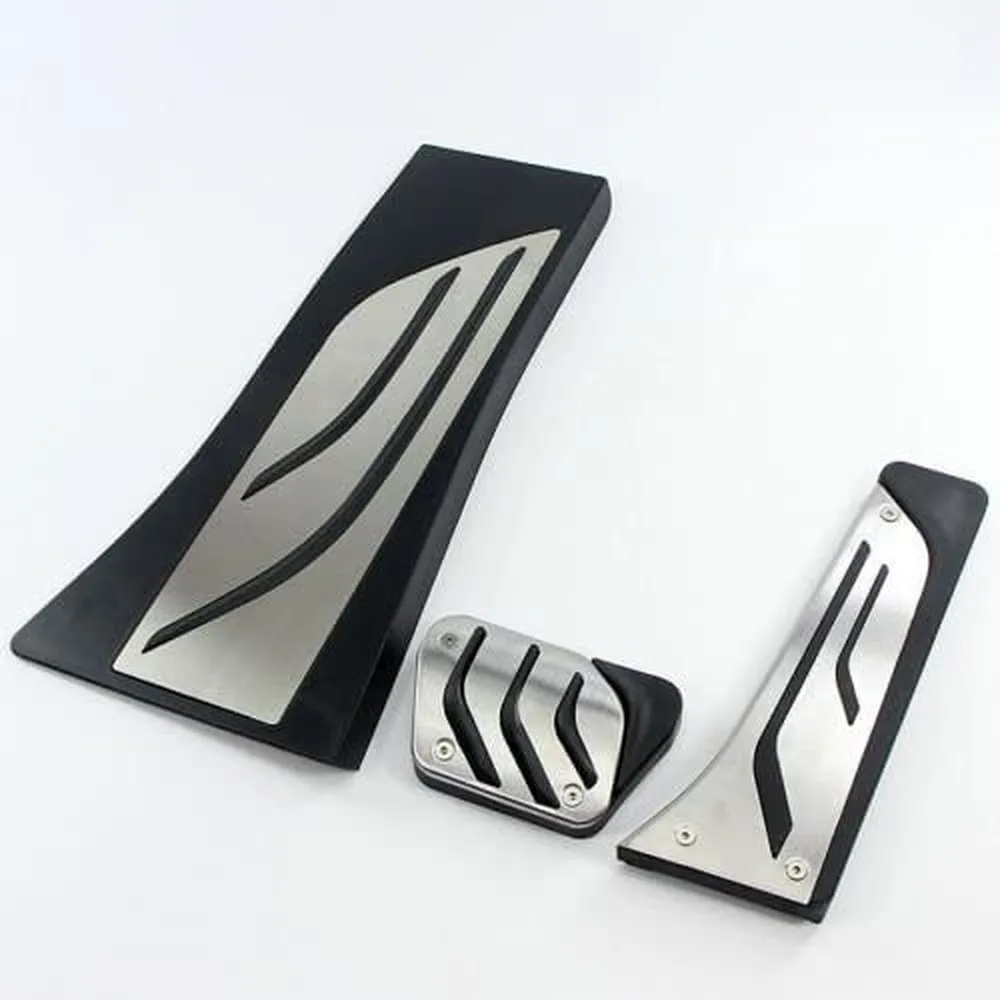 

LHD AT Footrest Fuel Brake Pedals Plate Cover For BMW 7 Series X5 X6