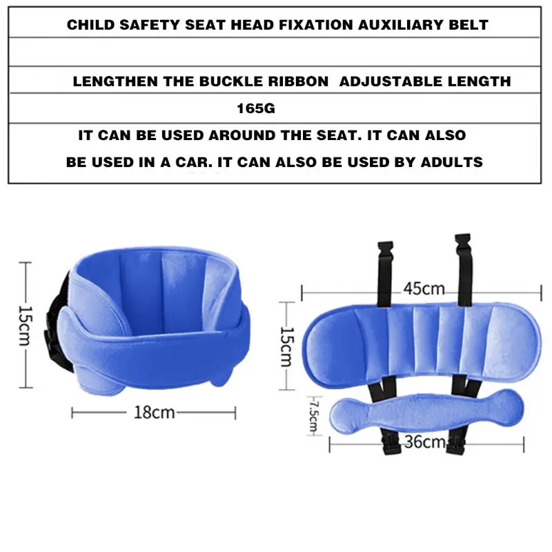 

Baby Kids Head Neck Support Car Seat Belt Safety Headrest Pillow Pad Protector Restraint For Children Sleep Assisted R2LC