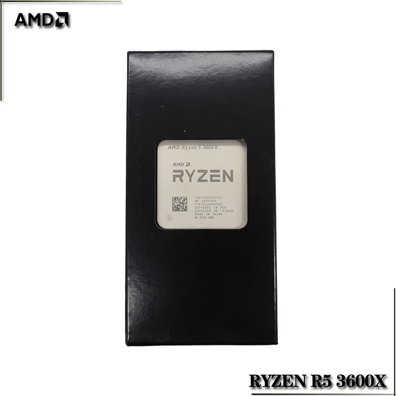 Процессор AMD Ryzen 5 3600X R5 3 8 ГГц шесть ядер двенадцать потоков процессор 7NM 95 Вт L3 = 32 м
