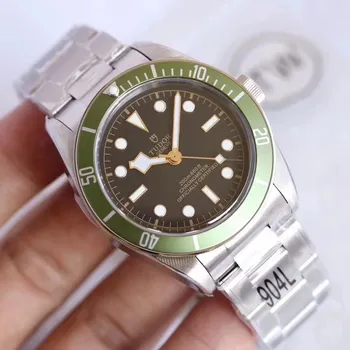 

Silver U1 Factory Luxury Brand AAA watch Green Bezel crystal Men automatic sweeping movement Watches Tur-do