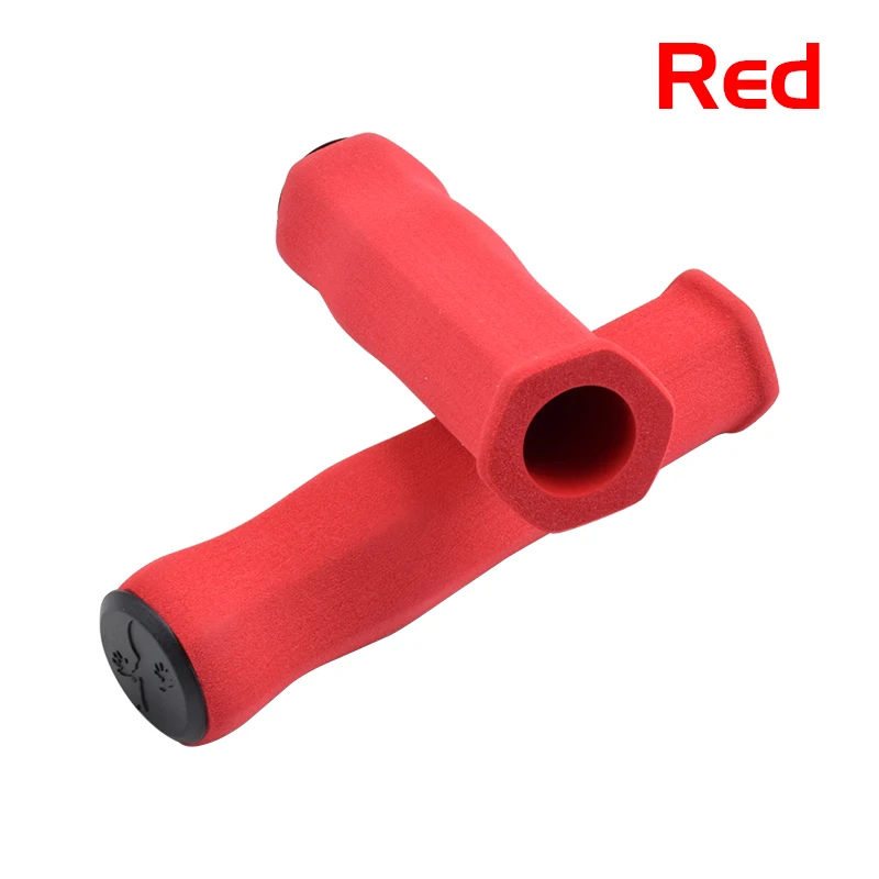 SKORP удобные велосипедные ручки MTB мягкие поролоновые велосипедные ручки клейкие Нескользящие губки руль для горного велосипеда - Цвет: Red