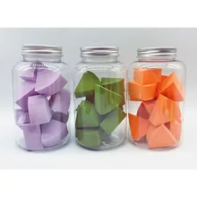 20 шт. косметический спонж для макияжа, спонж, пудра, гладкая косметическая пудра, различные спонжи для макияжа, инструмент для красоты с коробкой