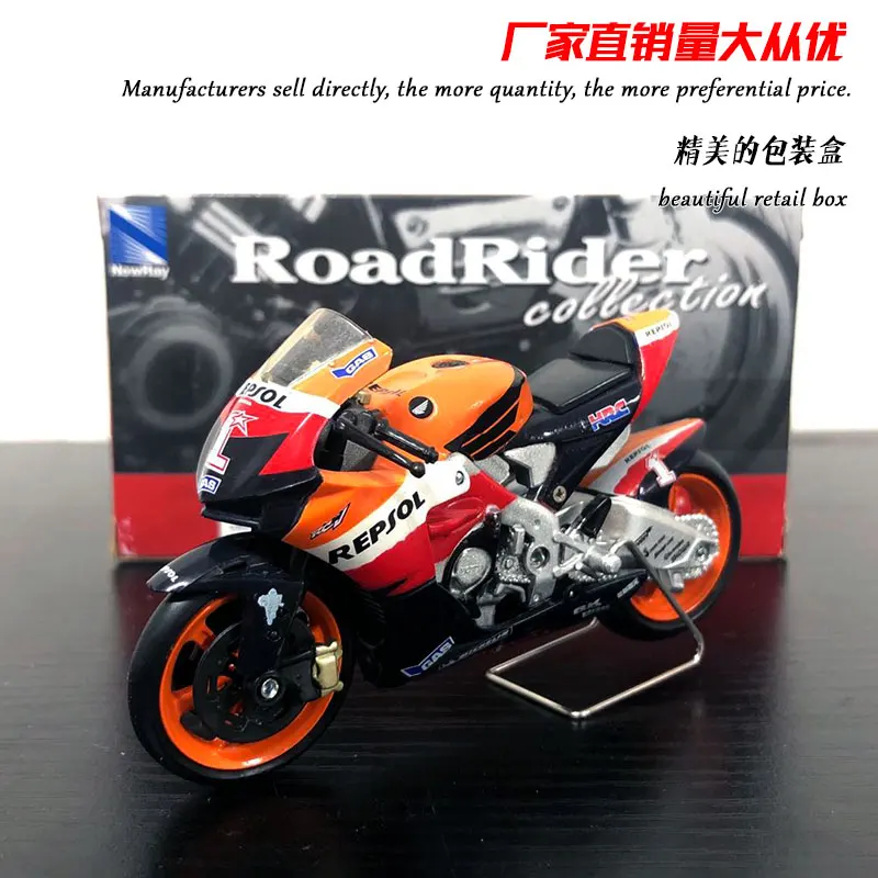 NEWRAY 1/18 масштаб игрушки, модели мотоциклов HONDA CBR 1000 RR Repsol литья под давлением металлический мотоцикл модель ручной работы игрушка для коллекции, подарок, дети