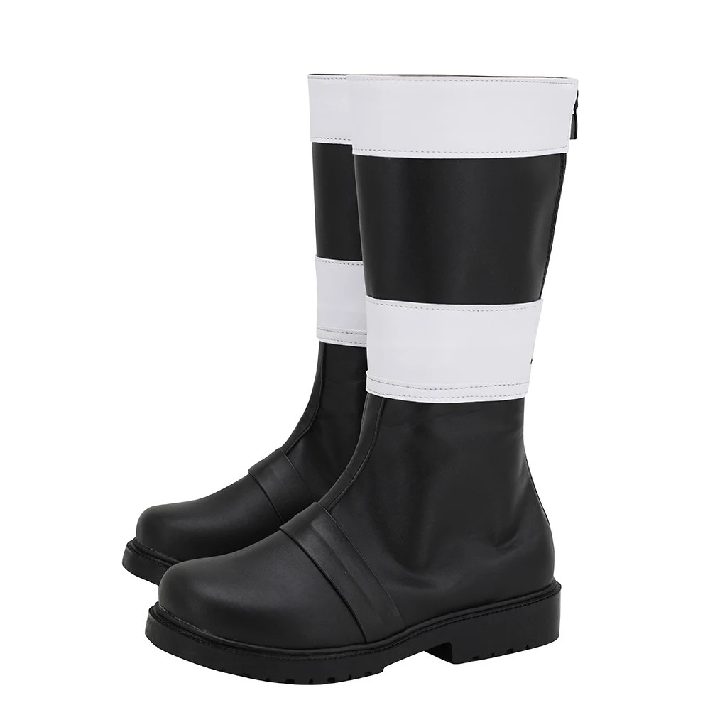 Ninja Sentai Kakuranger NinjaBlack Jiraiya Cosplay Boots Black Leather Shoes Custom Made (4)