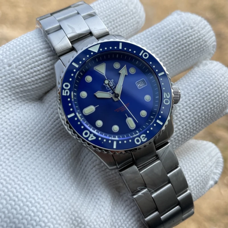 STEELDIVE 200m Dive Watches Japan skx007 Stainless Steel Dive Watch