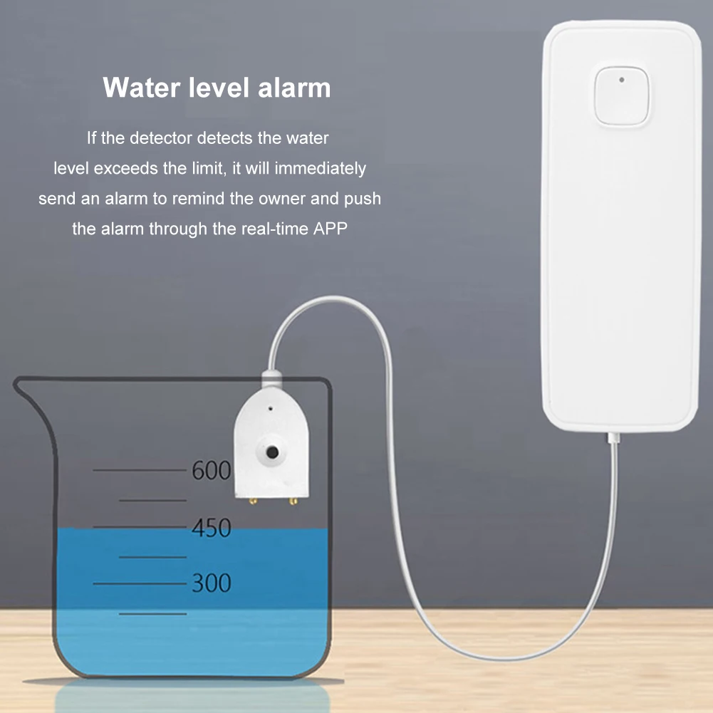 

Notification Lightweight Flood Detector APP Remote Control Home Smart Battery Powered Real Time Security WIFI Water Leak Sensor