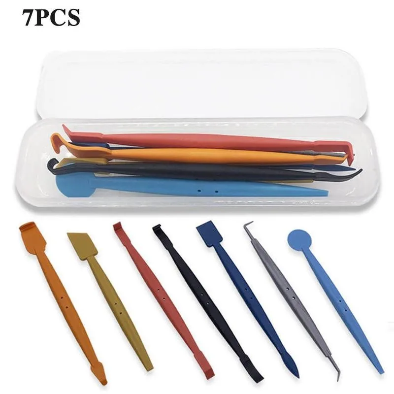 7pcs Vinyl Wrap Tools Carbon Fiber Car Stickers Film Install Stick Magnetic Squeegee Set Car Tools Scraper Accessories