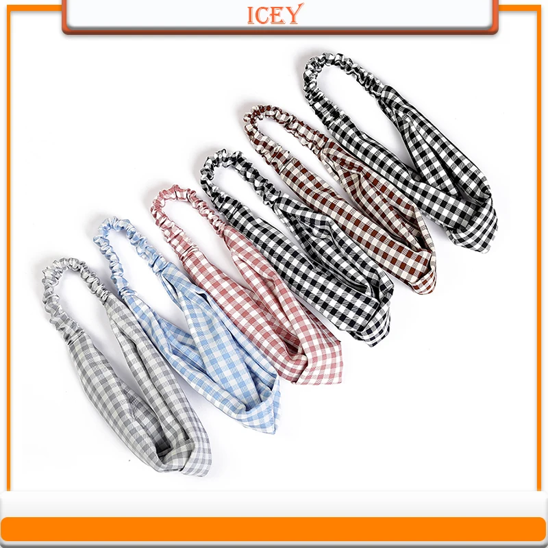 

1pc Headband Wash Makeup Headband Head Wrap Hair Accessories For Women Turban Headwear Girls Accessories Plaid Simple Hair Band