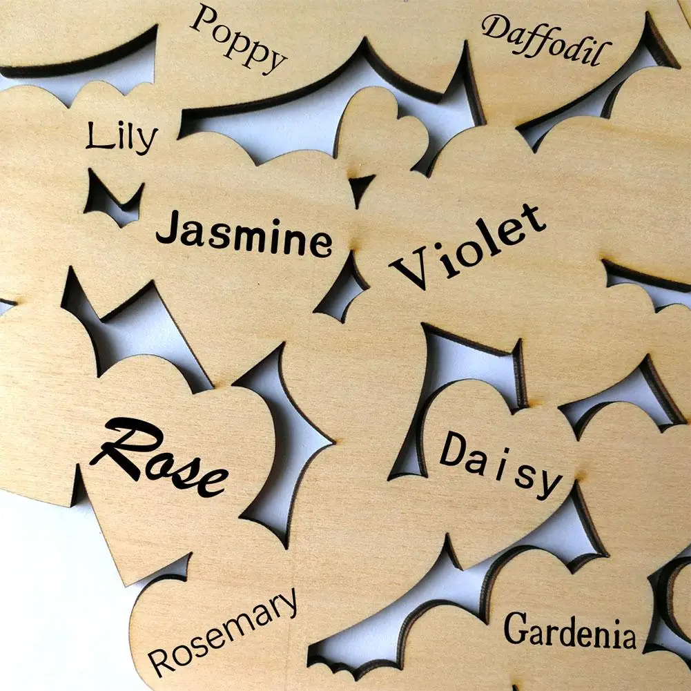 Деревянный кулон в форме сердца для свадебных книг подвесная доска вечерние