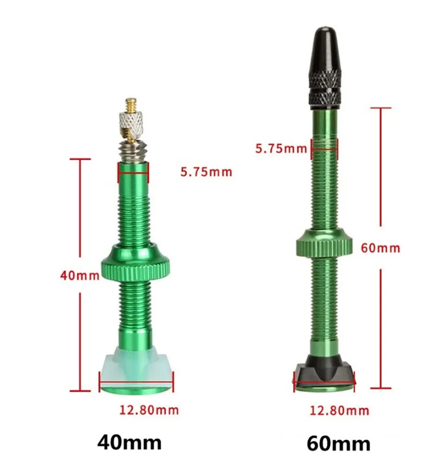 MTB Mountain Bike Road Bicycle Aluminum Alloy Carbon Rim Tubeless Valve French Presta Valve F/V 40MM 60MM Sclaverand Valve