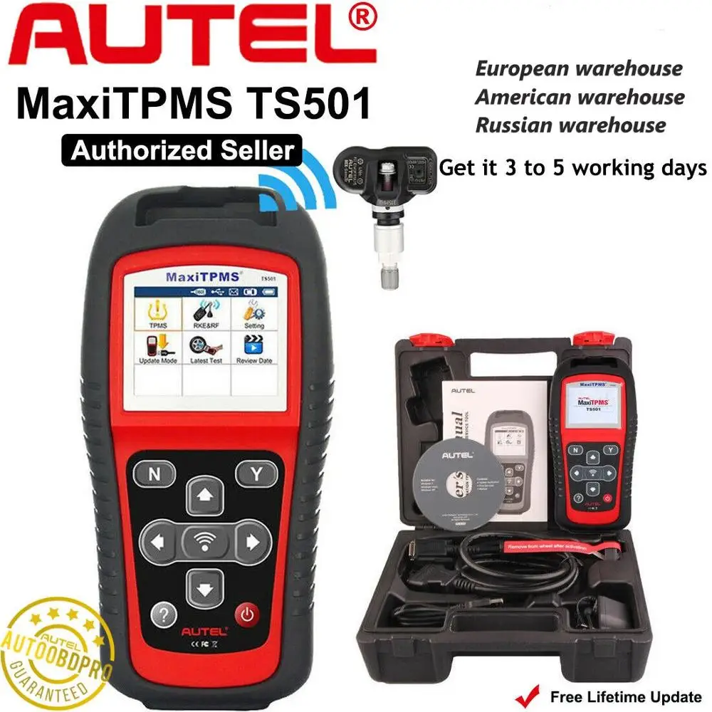 Autel TS501 TPMS датчики давления в шинах активировать и инструмент для декодирования
