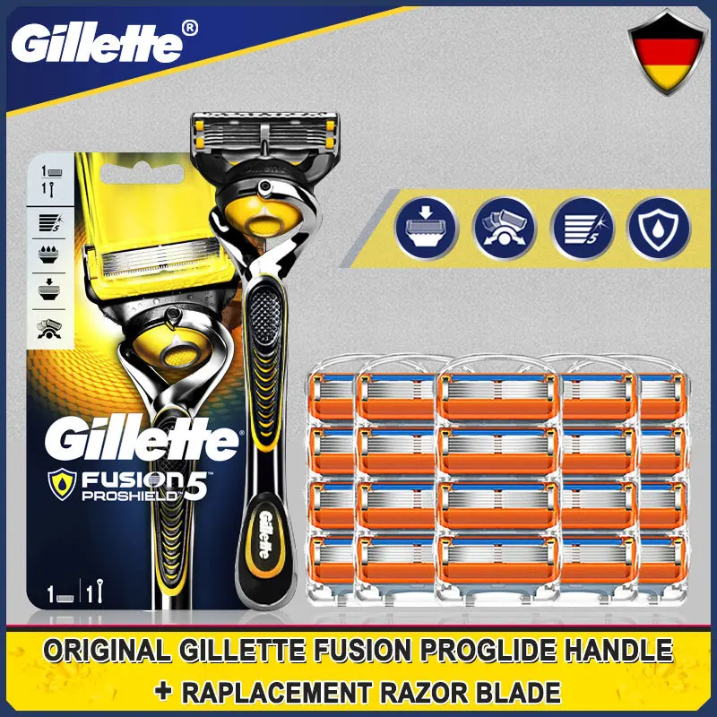 Мужская Ручная бритвенная машинка Gillette Fusion Flexball Proshield для лица бритва кассеты