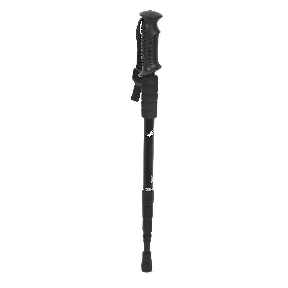 Equipment Adjustable Hiking Climbing Trail Poles Mountaineering Stick 4 Section Pole