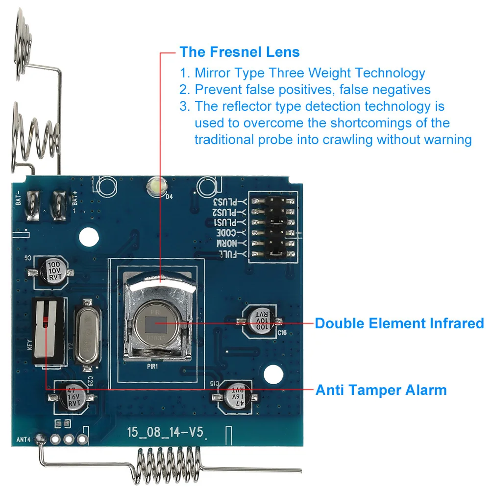 Detector de Movimento Residencial para Sonoff ir sem Fio Auto Sensor Infravermelho Duplo 433 Mhz rf Inteligente Sistema Alarme Segurança Automação Pir 7 sensor inteligente sistema alarme segurança automação residencial para sonoff