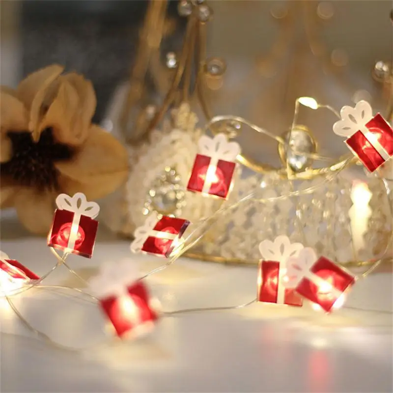 10/20 LED Snowflake String Fairy Lights Garland Christmas Tree Ornaments 2022 New Year Decoration for Home | Дом и сад