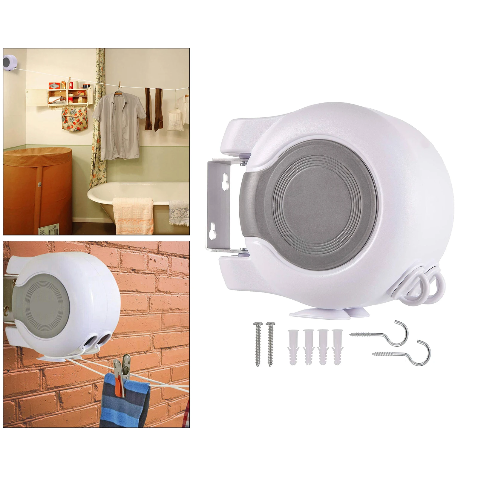 Retractable Clothesline 13m Double Cord Laundry Hanger Drying Clothes