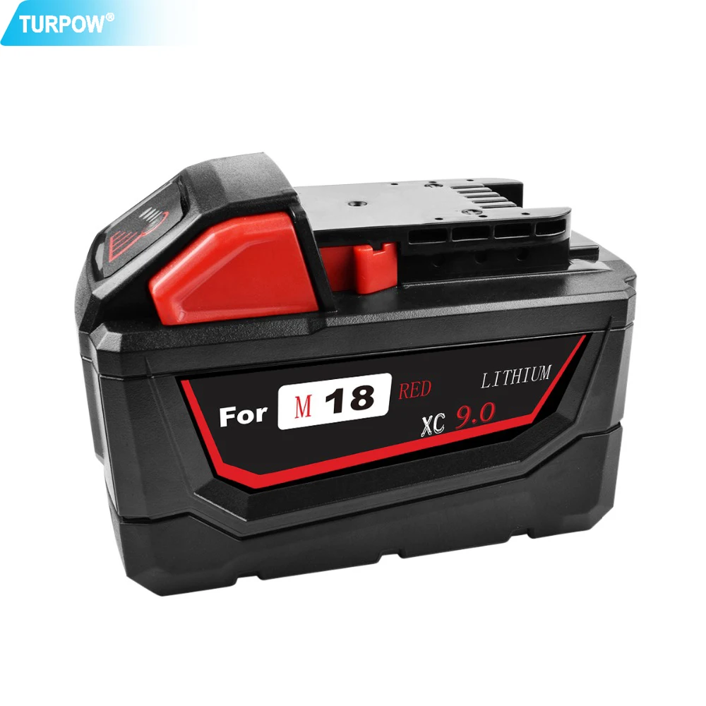 Turpow для Milwaukee M18 9000 мАч 18 в электроинструменты перезаряжаемая литий ионная