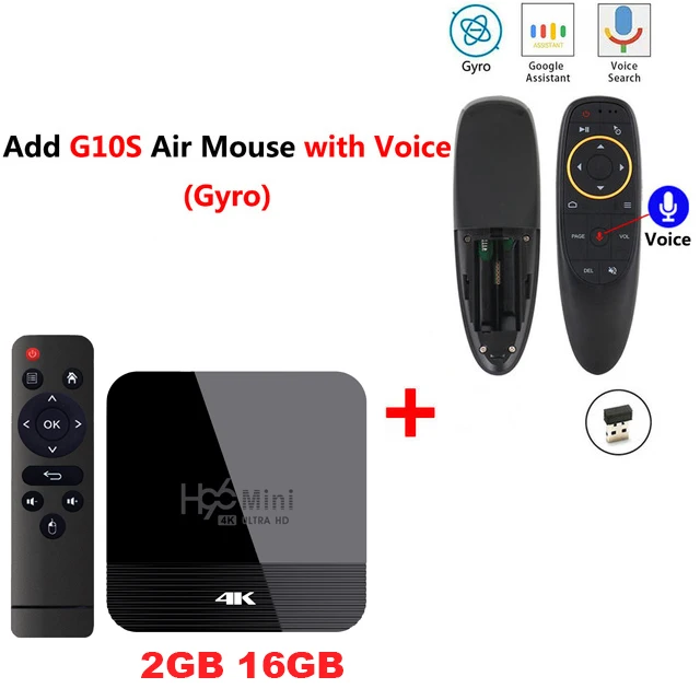 2G 16G-G10S Smart tv Box H96 Mini H8 Android 9,0 2G 16G RK3228A 2,4G/5G двойной wifi BT4.0 4K HD телеприставка Google Youtube Smart медиаплеер - Цвет: 2G 16G-G10S
