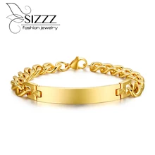 21,2 см длиной 8 мм широкий пояс мода покрытие золотой браслет, модный браслет, обеспечивает прохладу во время Украшения для мужчин