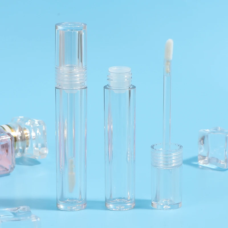 

3.5ml Mini Clear Empty Containers Lip Glaze Samples Travel DIY Makeup Refillable Lip Balm Bottles Lip Gloss Tubes Clear 1pcs