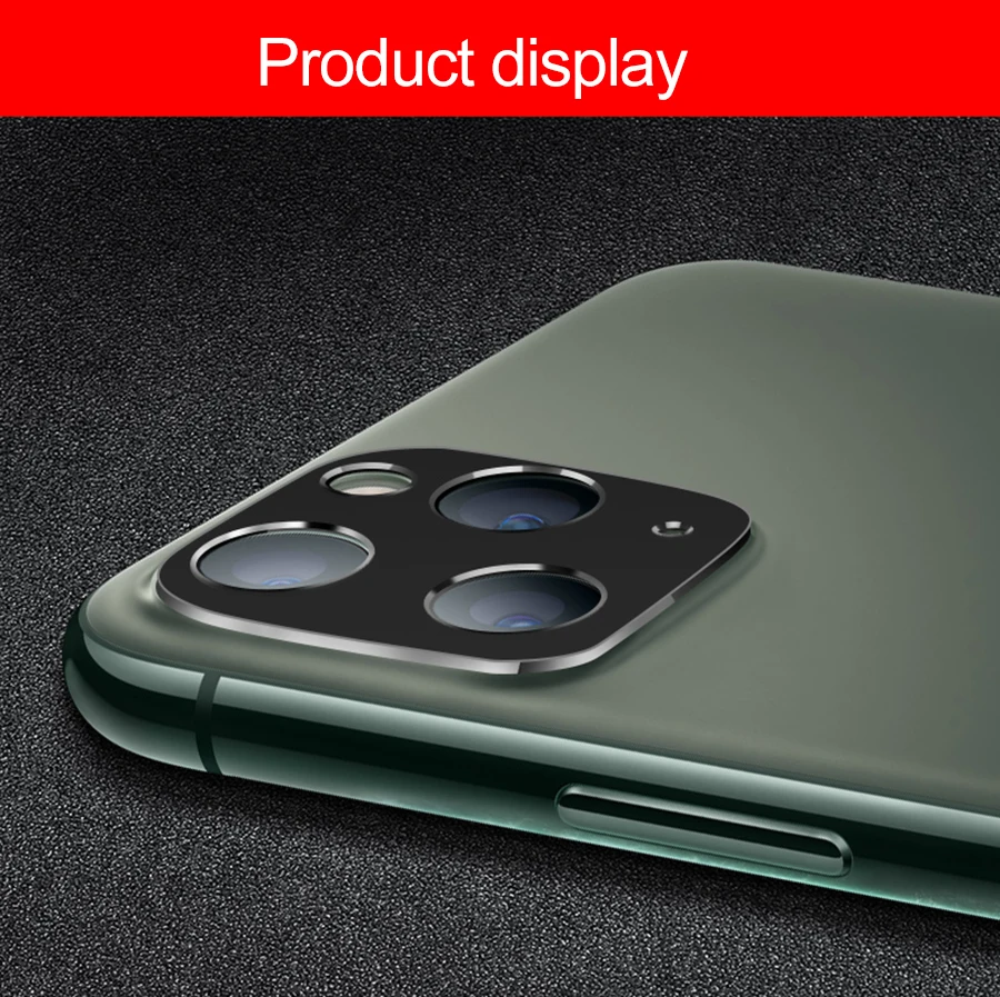 Крышка объектива камеры для iPhone 11 Pro Max XS XR X Чехол металлическое защитное кольцо защита экрана закаленное стекло для iPhone 11 XS X XR