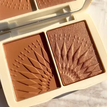 

FOCALLURE Face Makeup Bronzer Palette Smooth Pigmented Without Talc Natural Matte Blush Powder