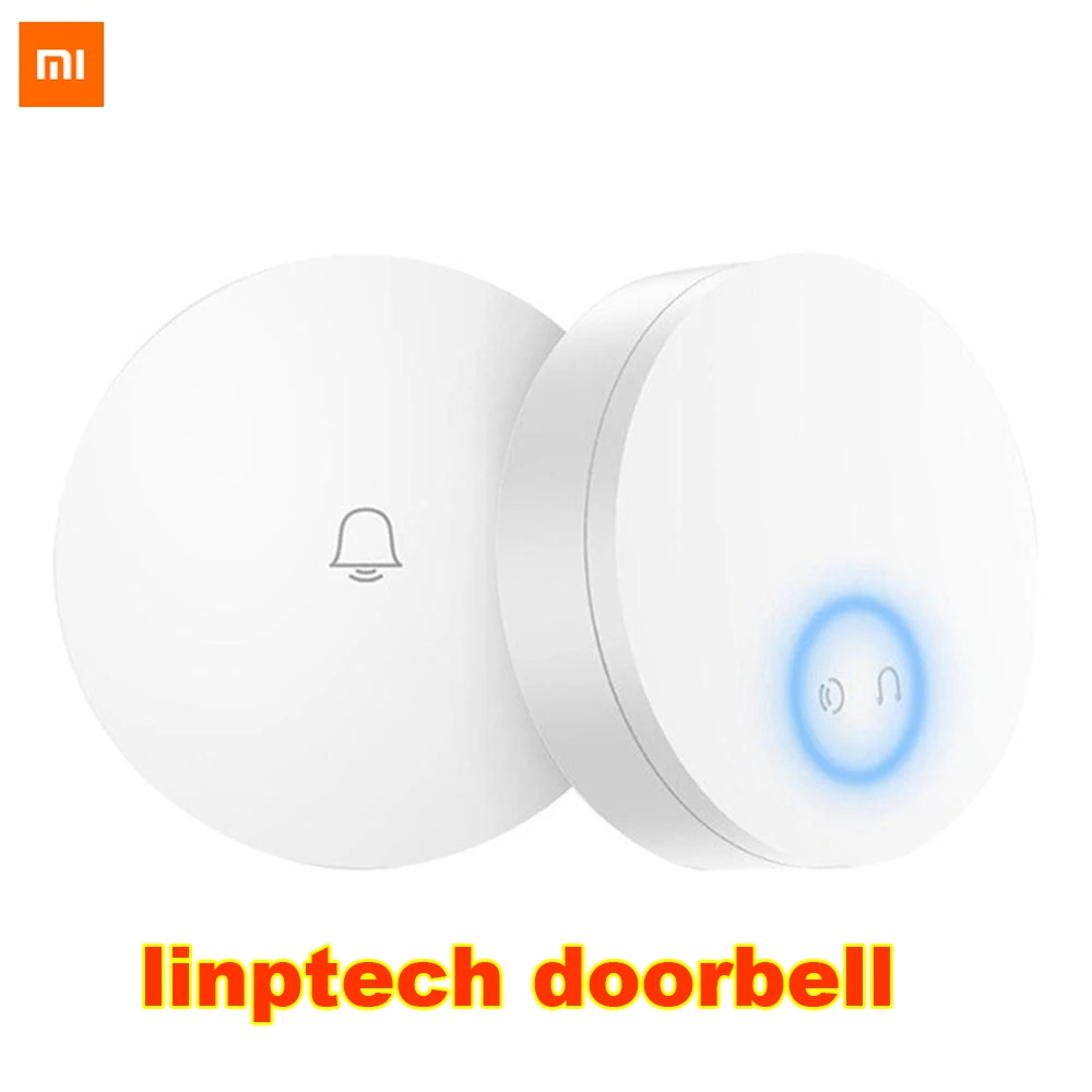 Новое прибытие Xiaomi Мини Linptech WI-FI Self-энергетических Беспроводной дверной звонок работает с Mijia приложение Smart Управление памяти Функция