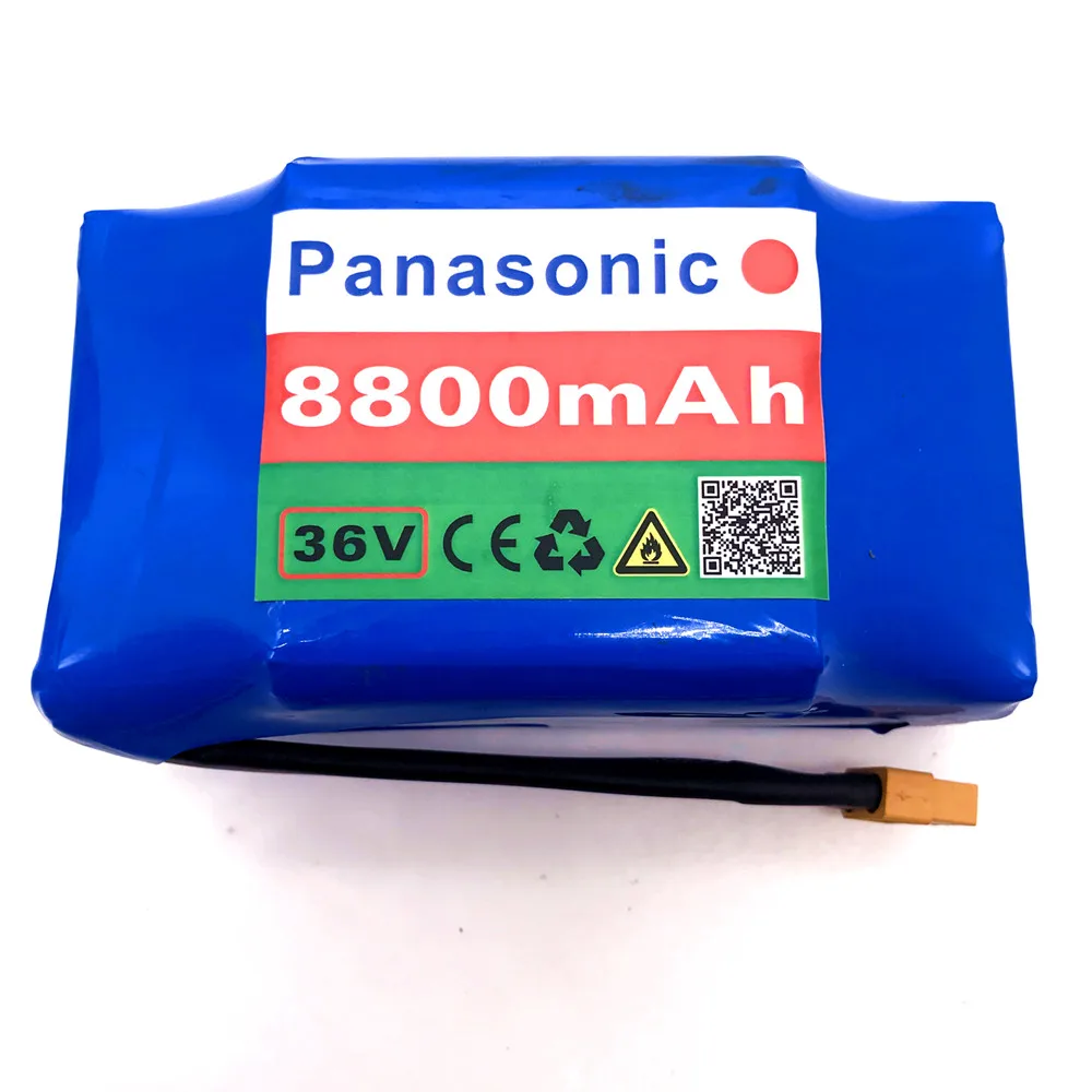 Аккумулятор Panasonic 10s2p 36V литий-ионная перезаряжающаяся батарея 8800 мА/ч, 8.8ah с одноконтурным напряжение Ховерборд батарея
