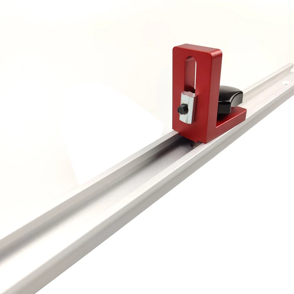 Woodworking T Slot Miter Track Stop Locator Sliding Brackets Woodworking Rail Retainer Chute Backing Connector for 30 T-track