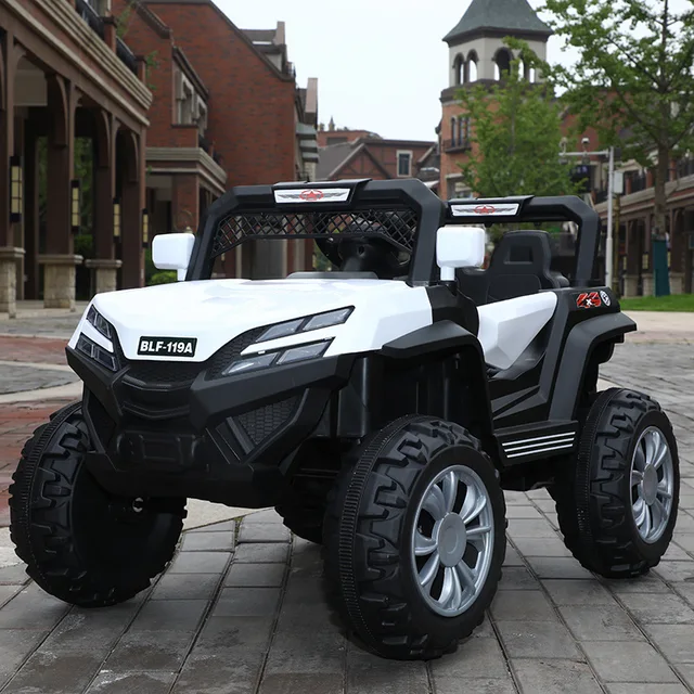 Kids RC Electric Car for Children LED Lighting Music Graffiti Off-road Vehicle Electric Car for Kids Ride on 0-6 Years Old 4