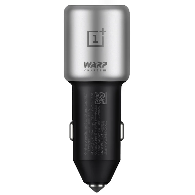 Оригинальное автомобильное зарядное устройство OnePlus Warp Charge 30 для OnePlus 7T нормальное QC для OnePlus 6 6T 7 Pro вход 12V 24V4. 5A выход 5 V/6A Max