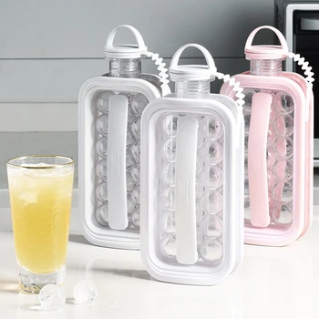 

Silicone Ice Cube Tray DIY Ice Cream Mold Kitchen Ice Cube Maker Kettle Portable Cooler Ice Cube Bag Storage Container