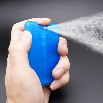 

20ml plastic credit card flat spray bottle pocket size card sprayer credit card perfume sprayer