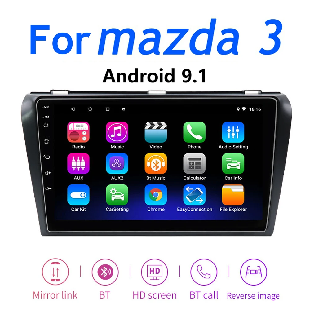 Для Mazda 3 2004 2012 android 9 1 автомобильный DVD GPS Радио стерео 2G 32G WIFI Карта Авто