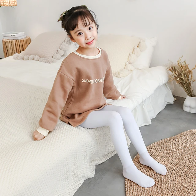 Winter Plus velvet extra thickening Tights For Girls Stockings Dancing  Fleece Warm child kids Pantyhose candy Color baby legging - AliExpress