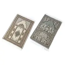 Мягкий удобный хлопковый исламский молитвенный коврик мусалла седжада ковер Janamaz LUX коврики Молитвенное одеяло 110 см* 65 см