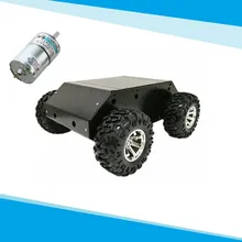 4WD металлический автомобильный шасси умный автомобиль с отверстиями и пространством для Arduino Development Kit 130 мм пластиковые колеса умный автомобиль