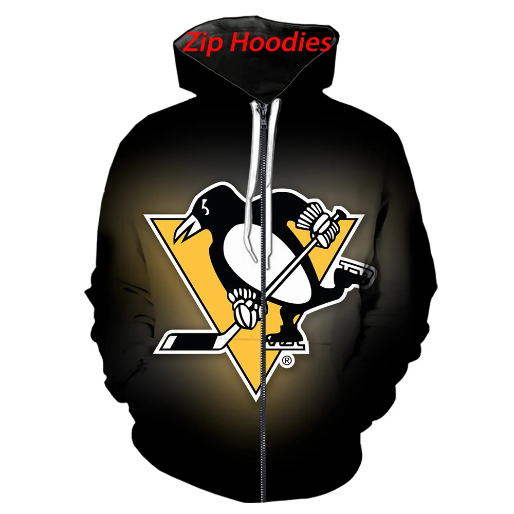 Pittsbs penguins толстовки с капюшоном 3d принтом/футболки/свитшоты/брюки/рубашки поло