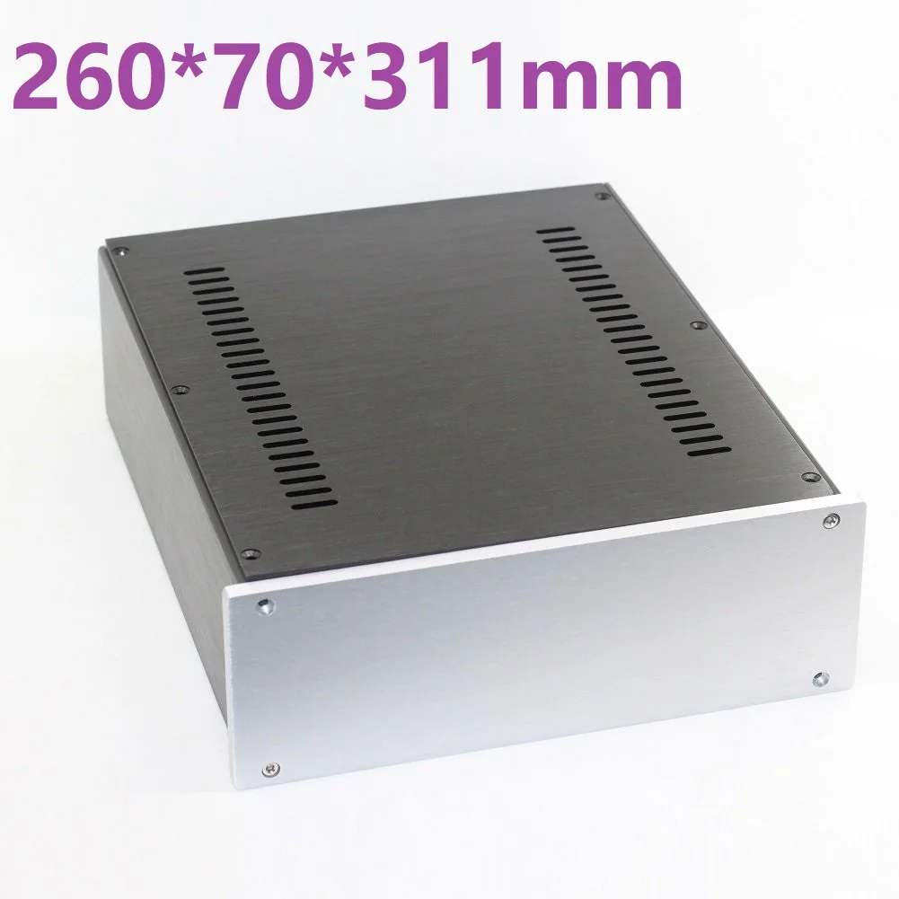 

ЦАП-усилитель W260, алюминиевый корпус, предварительный анодированный Настольный Hi-Fi декодер для корпуса, задняя крышка