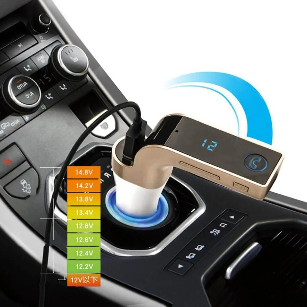 G7 беспроводной FM передатчик Комплект для автомобиля MP3 музыкальный плеер радио и USB порт