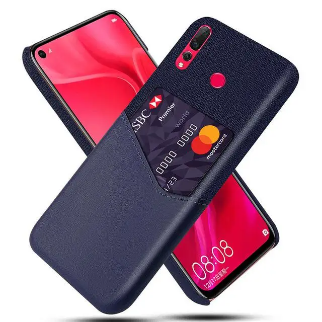 Чехол для huawei Nova 4 3 3i 2S 2 Plus с отделениями для карт, кожаный деловой чехол из искусственной кожи для huawei Nova 3 3i 2 P Smart Plus, чехол Funda - Цвет: Blue