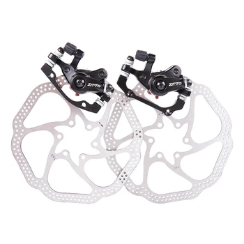 

ZTTO Bicycle Front Rear Brake Set Aluminum Alloy Disc Brake Mountain Bike Disc Brake Set with Disc