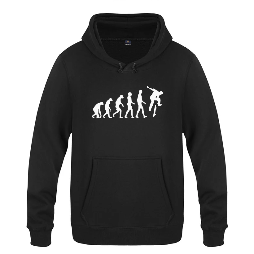 The Evolution of Skate Новинка креативные толстовки Мужская мода зимний мужской пуловер