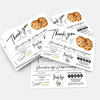 

Custom MODERN Cookie Business Insert card, Bakery Shop Card, Cookie Small Business, Pastry Packaging Insert Card Template