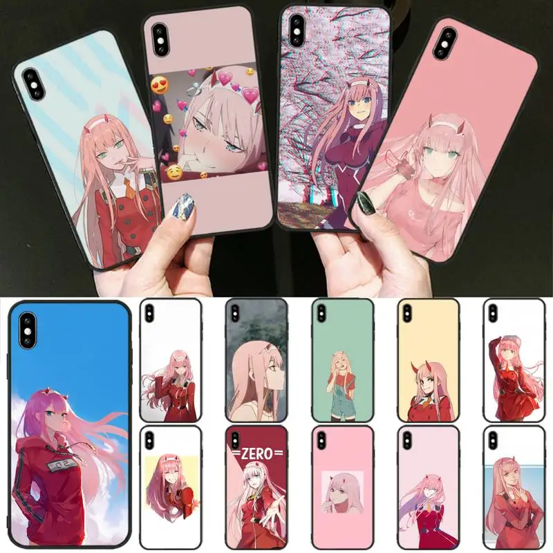 

FFboost ZERO TWO Girl case coque fundas for iphone 11 PRO MAX X XS XR 4S 5S 6S 7 8 PLUS SE 2020 cases cover